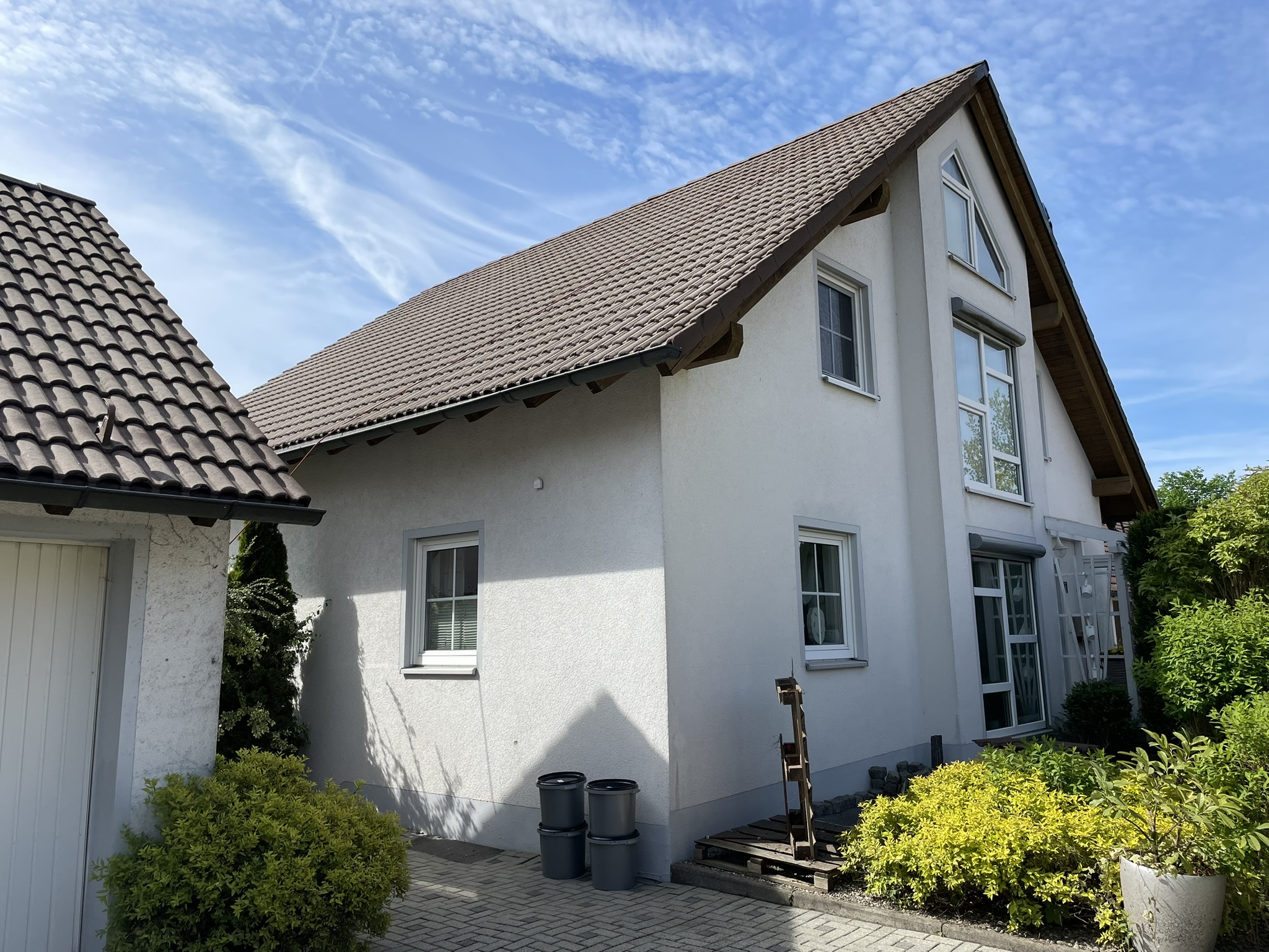 Detail der Dachbeschichtung